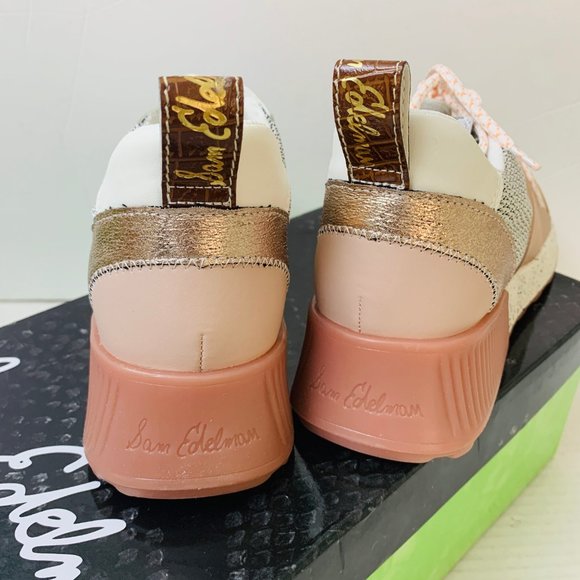 Sam Edelman Darsie Colorblock Colorful Pastel Textured Casual Style Sneaker 8 - Picture 7 of 13